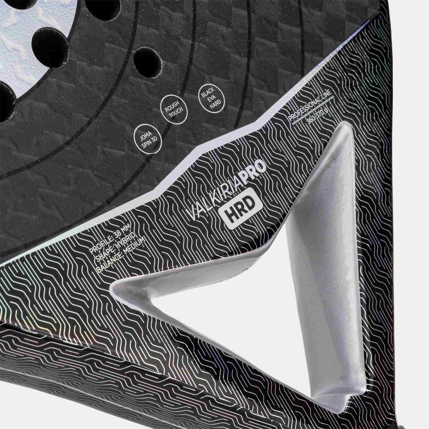 Joma Padel racket Valkiria Pro Hrd black gray 2026