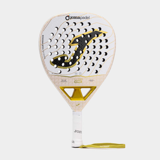 Joma Padel racket Slam Pro Iconic white gold 2026