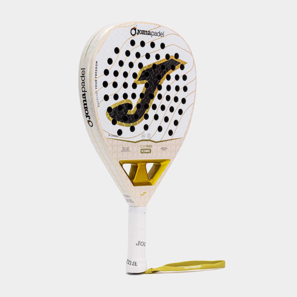 Joma Padel racket Slam Pro Iconic white gold 2026