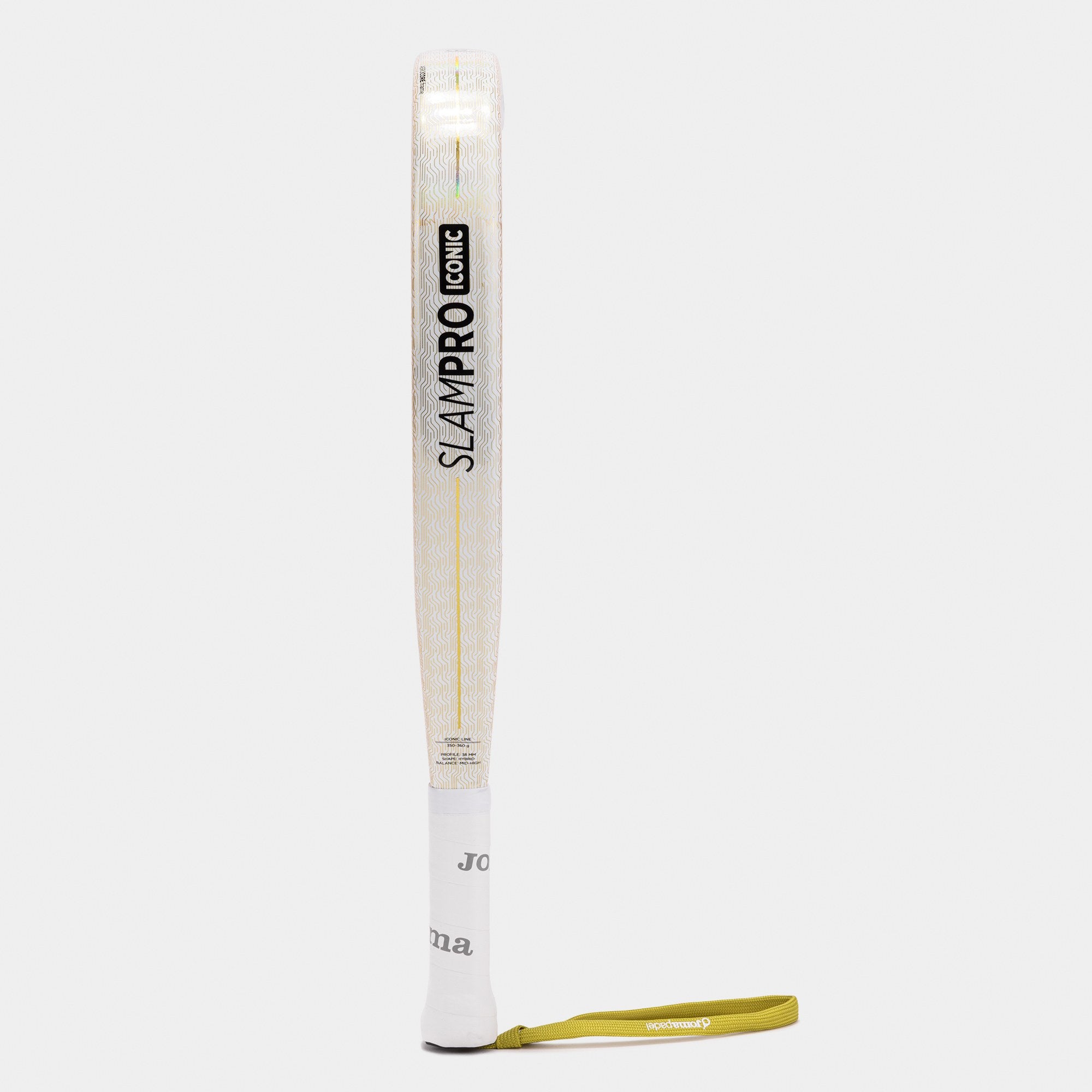Joma Padel racket Slam Pro Iconic white gold 2026