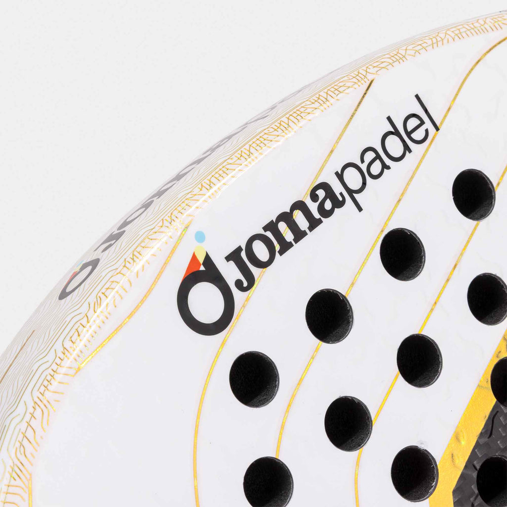 Joma Padel racket Slam Pro Iconic white gold 2026