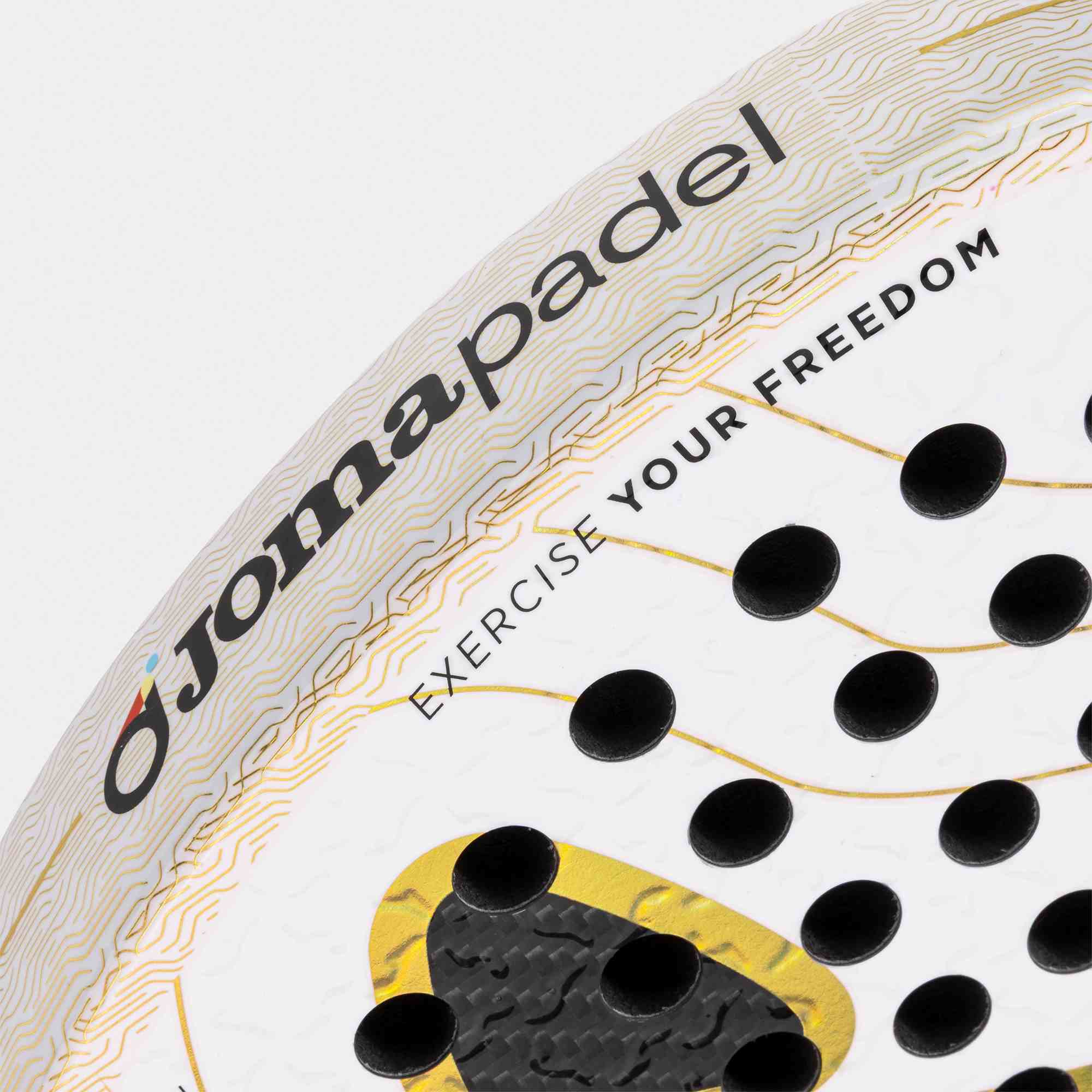 Joma Padel racket Slam Pro Iconic white gold 2026