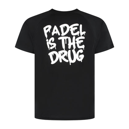 T-shirt Zwart | Dry Fit Edition | Padel Is The Drug