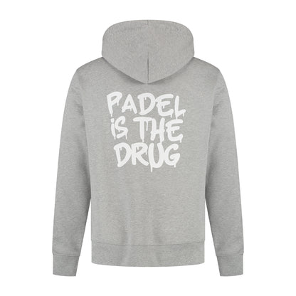 Hoodie Grijs | Padel Is The Drug