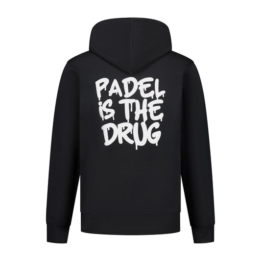 Hoodie Zwart | Padel Is The Drug