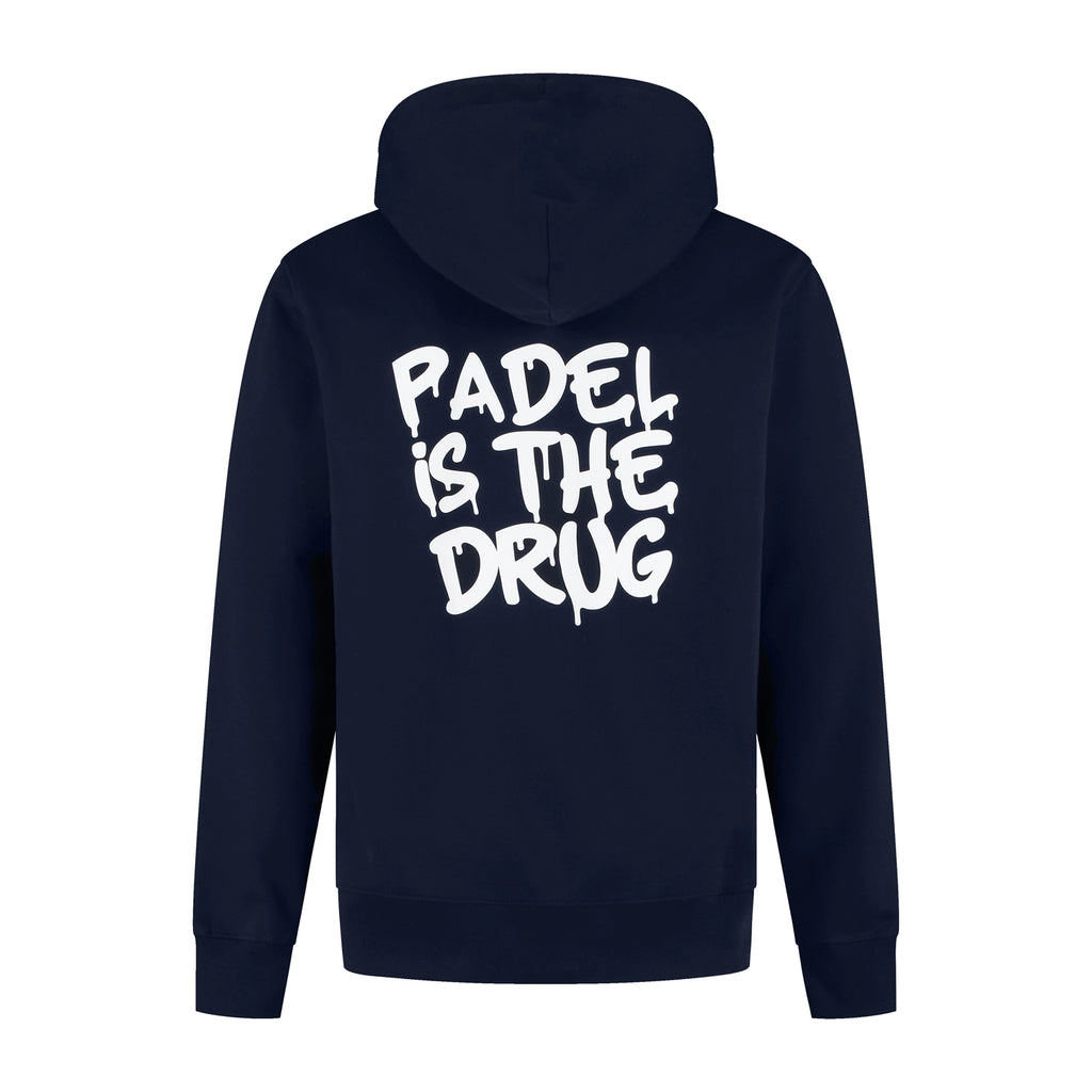 Hoodie Donkerblauw | Padel Is The Drug | Oude Collectie