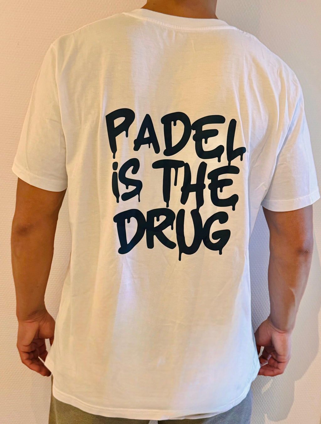 T-shirt  | Wit | Padel Is The Drug | Oude Collectie