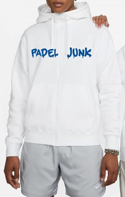 Vest met rits | wit | Padel Junk | Oude Collectie