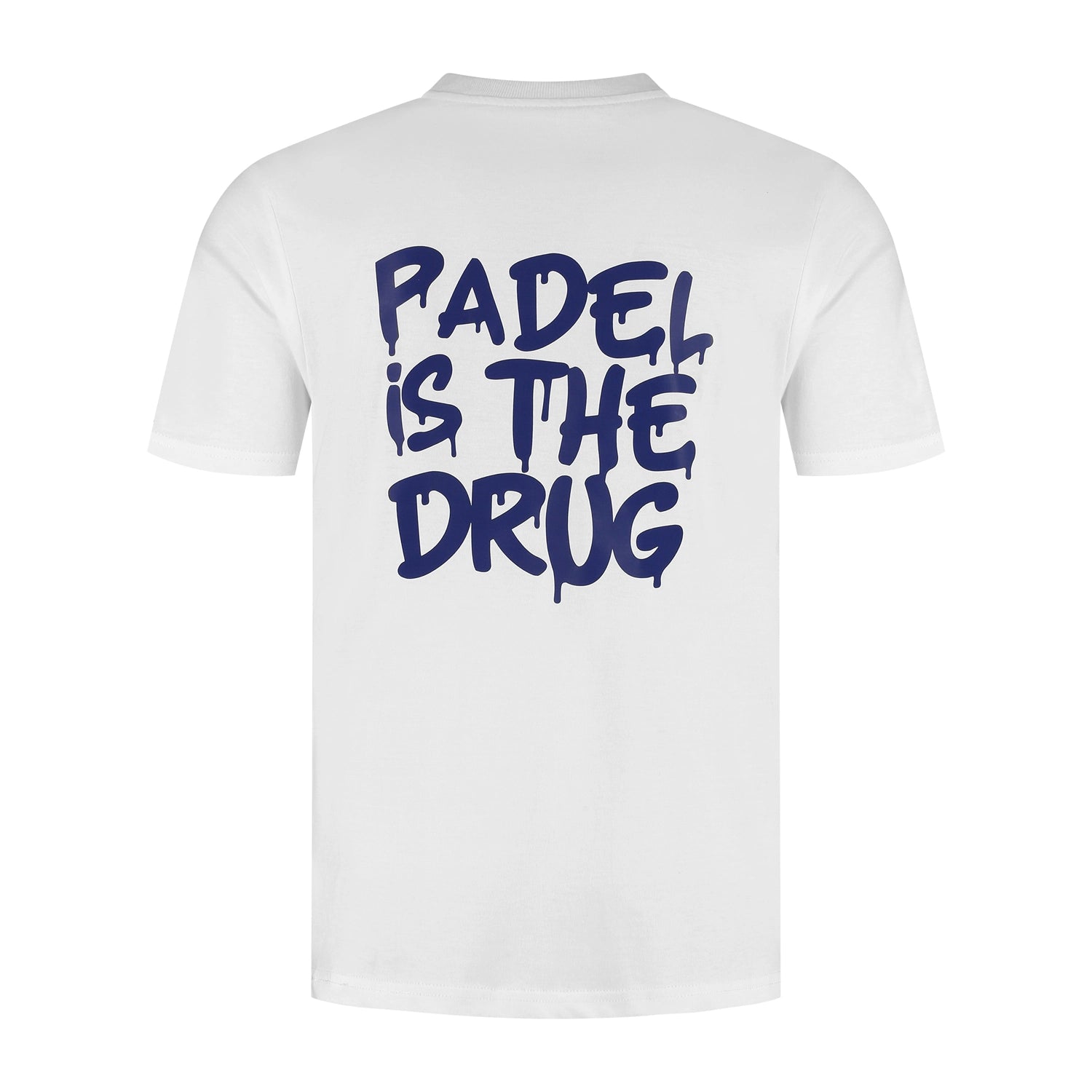 T-shirt Wit | Katoen | Padel Is The Drug