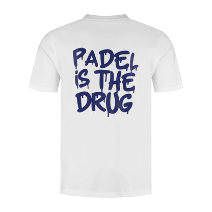 T-shirt  | Wit | Padel Is The Drug