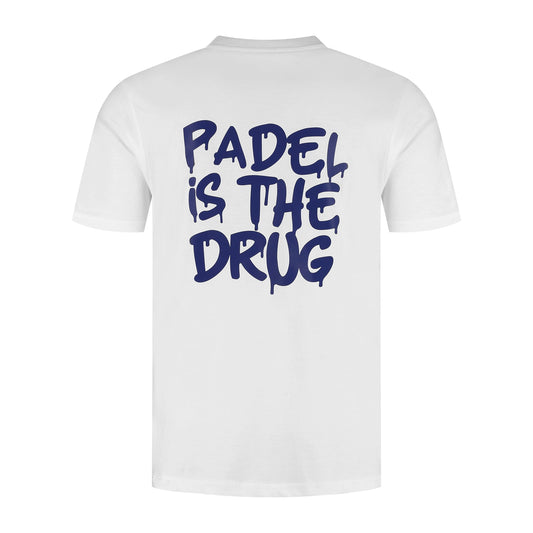 T-shirt  | Wit | Padel Is The Drug
